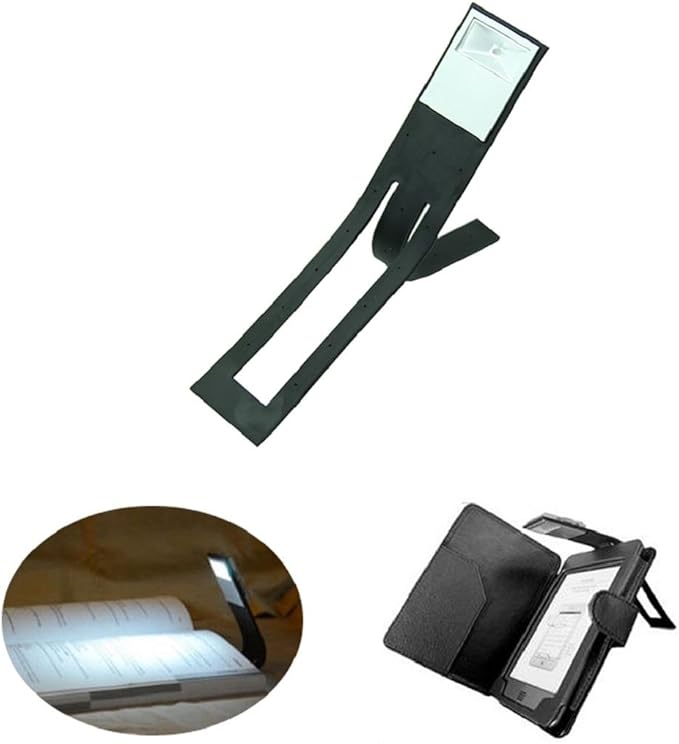 HENANX Flexible tragbare LED-Leselampe mit verstellbarem Metallhals, augenschonend & platzsparend