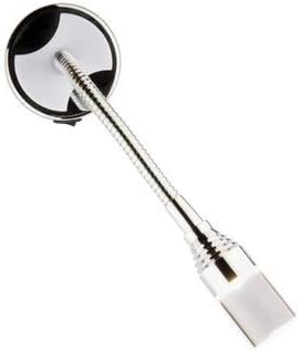 Dimatec Leseleuchte Flexi2 mit Nachtlicht – Chrom, 7,5 cm Höhe, 180 g – DIMATEC