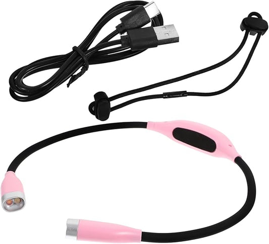 Artibetter W7LO1418741JVN Hals-Leselampe wiederaufladbar für Bett, Camping & Bücher, LED Schreibtischlampe mit verstellbarer Helligkeit